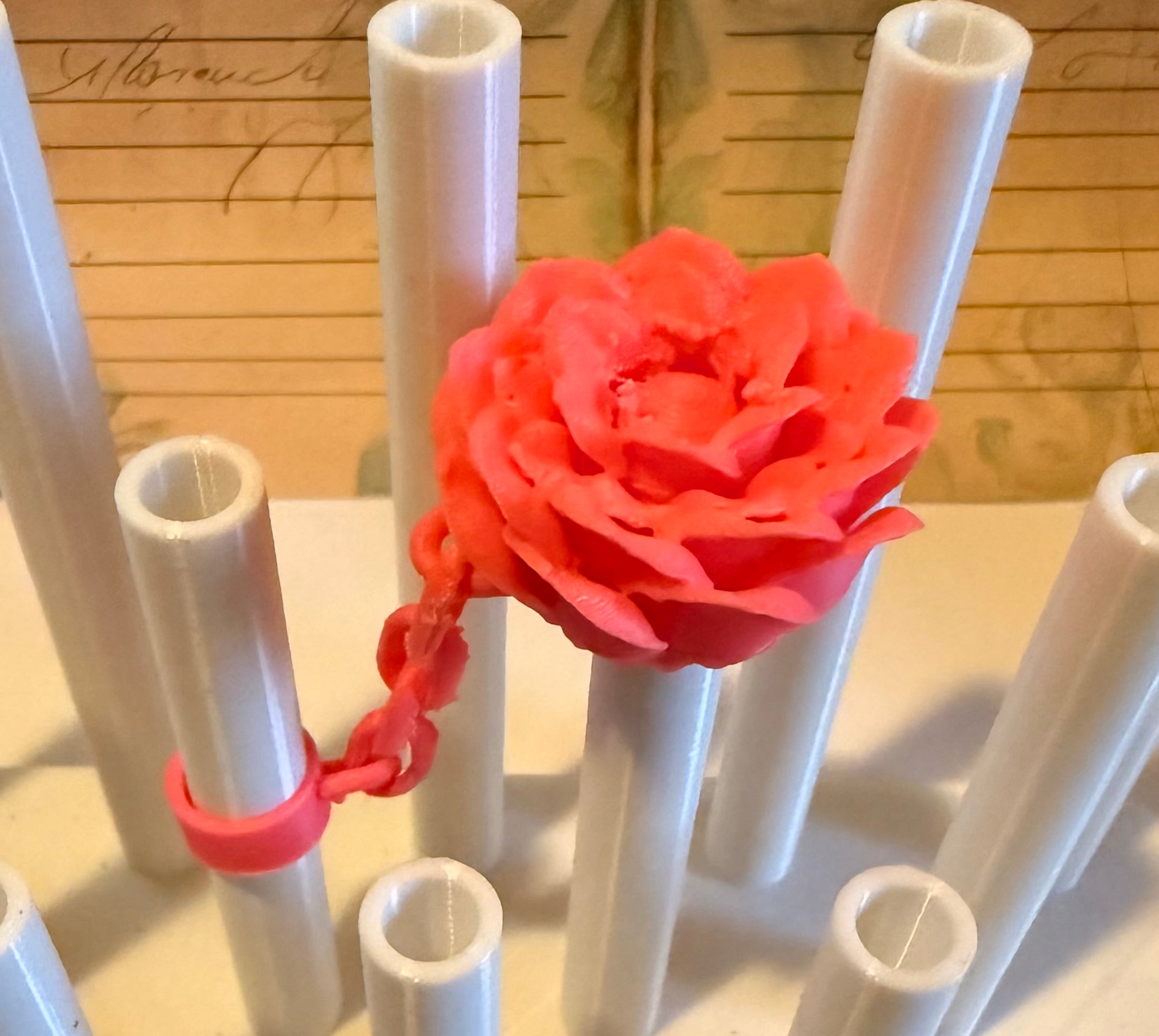 Rose Straw cap